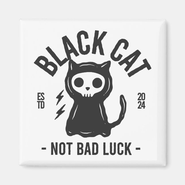 Aimant Black cat (Devant)