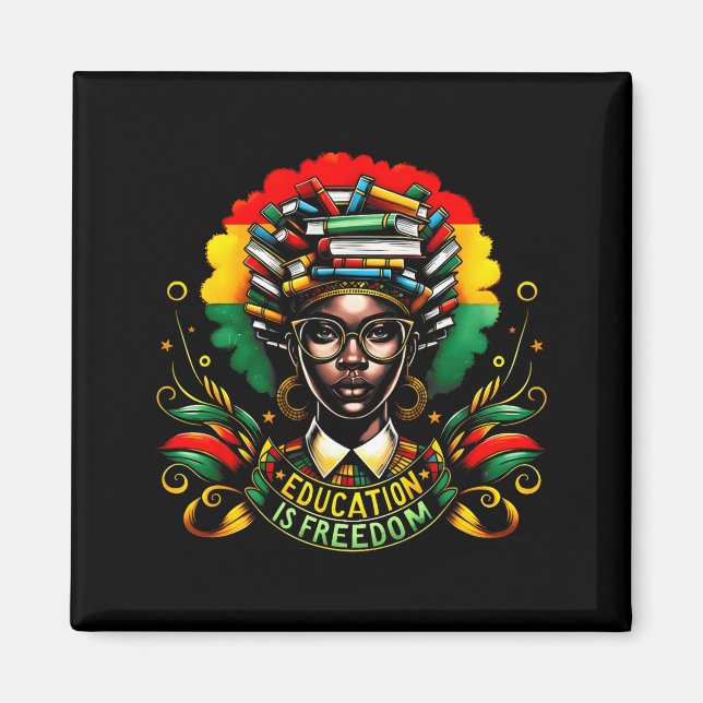 Aimant Black History Month Black Leaders African American (Devant)