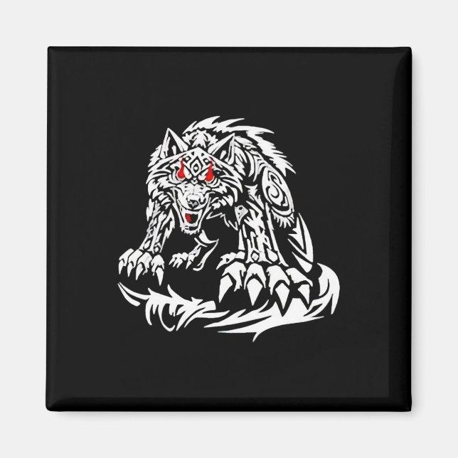 Aimant Black Jacob Fatu Wolf (Devant)