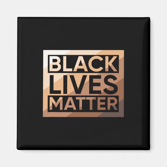 Aimant Black Lives Problem - Melanin Shades Blm Hommes Fe (Devant)