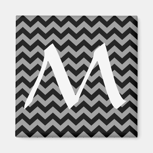 Aimant Black Moroccan Moods Chevrons (Devant)