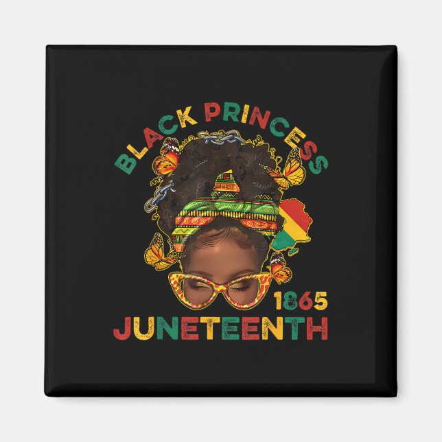 Aimant Black Princes Juneteenth 1865 History Month Melani (Devant)