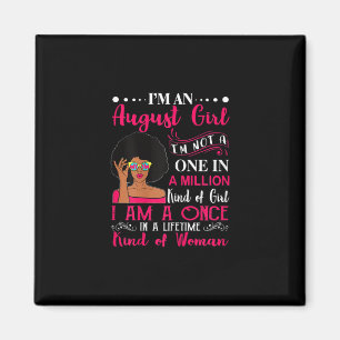 Aimant Black Women August Birthday