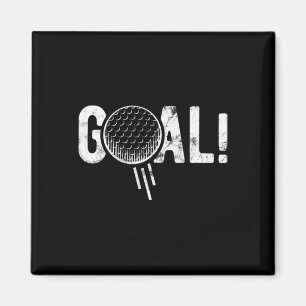 Aimant Blague de but de football drôle de golf quatre