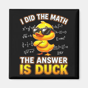 Aimant Blague de maths drôle J'ai fait le calcul La répon