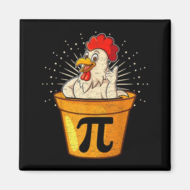 Aimant Blague de maths drôle sur un pot de poulet pour le (Devant)