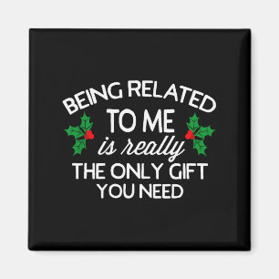 Aimant Blague de Noël drôle d'être apparenté à moi famill