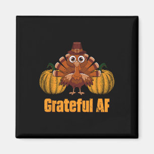 Aimant Blague de Thanksgiving reconnaissante Af Pun jour