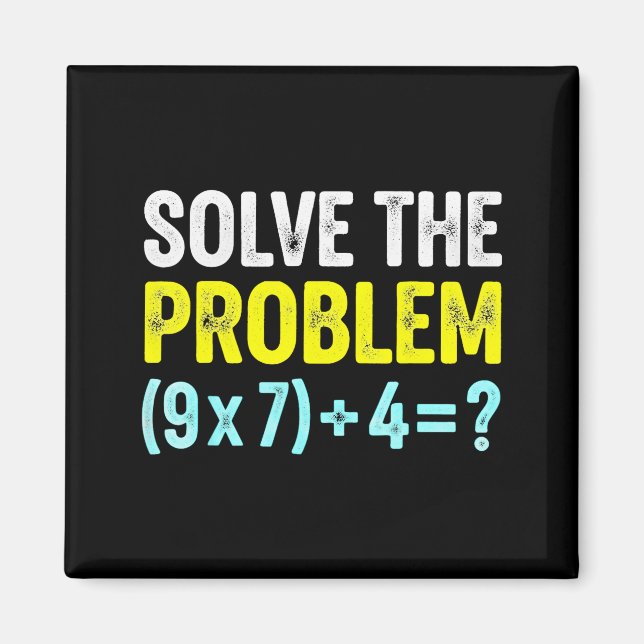 Aimant Blague drôle 67 Mème Six Sept Prof de maths Pourri (Devant)
