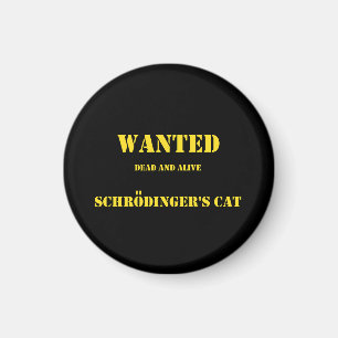 Aimant Blague Quantique Drôle : Le Chat de Schrödinger en