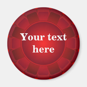 Aimant Blanc rouge de ruban à customiser