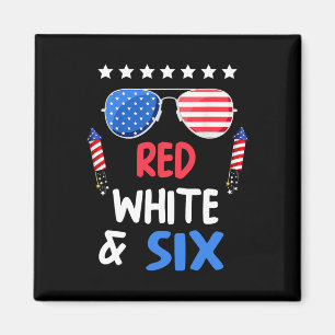 Aimant Blanc Rouge Et Six Ans 4 juillet Indepen