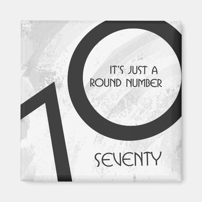 Aimant Blancs 70 Anniversaire de la Décennie (Devant)