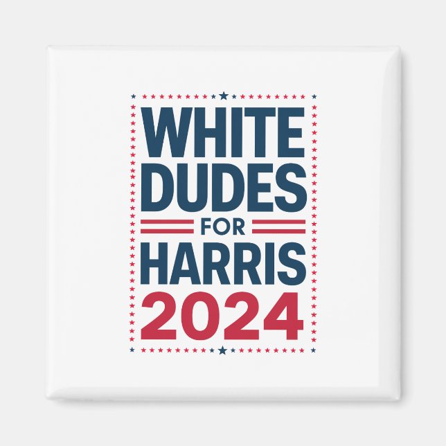 Aimant Blancs Pour Harris-2024 (Devant)