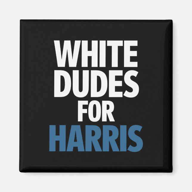 Aimant Blancs pour Harris Kamala Harris Élection 2024 (Devant)