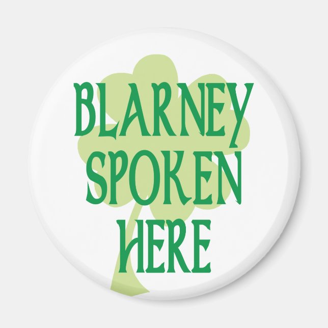 Aimant Blarney Parlé Ici (Devant)