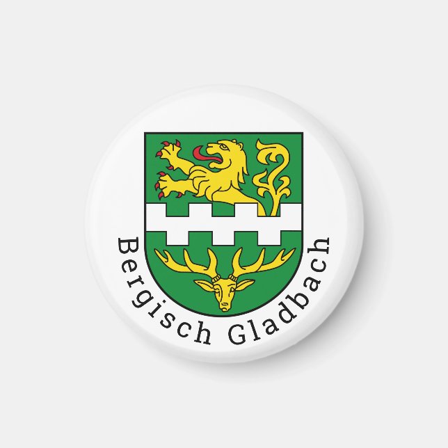 Aimant Blason de Bergisch Gladbach, Allemagne (Devant)