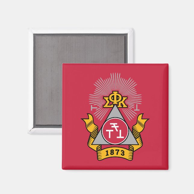Aimant Blason Phi Sigma Kappa (Recto/Verso)