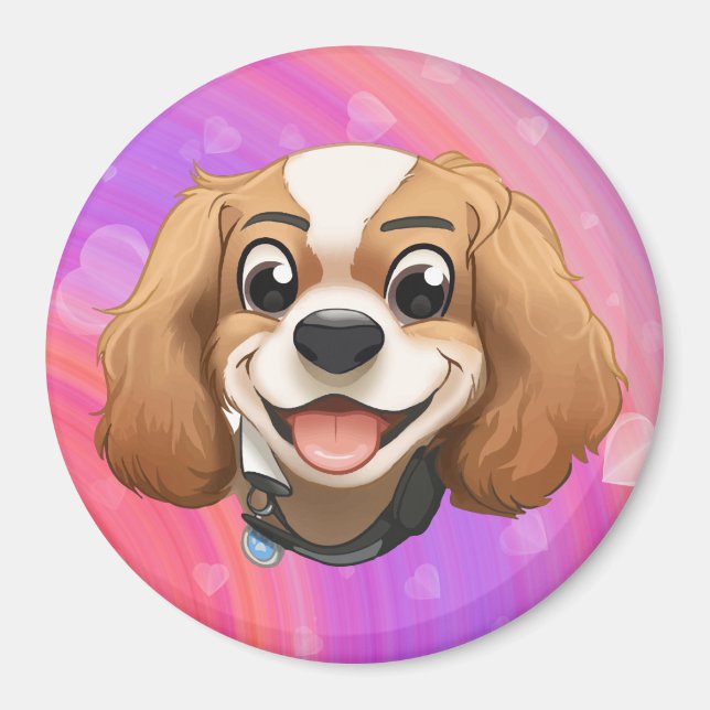Aimant Blenheim Cavalier King Charles Spaniel (Devant)