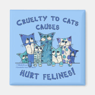 Aimant Blessé Felines Cruauté aux chats