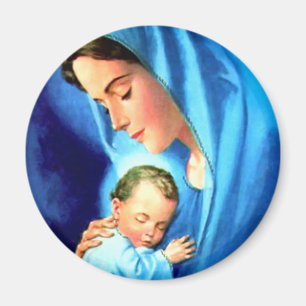 Aimant Blessed Virgin Mary with Baby Jesus