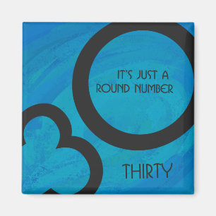 Aimant Bleu 30 Décennie Anniversaire