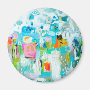 Aimant Bleu Abstrait