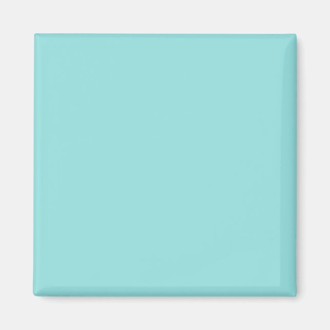 Aimant Bleu Aqua couleur uni (Devant)
