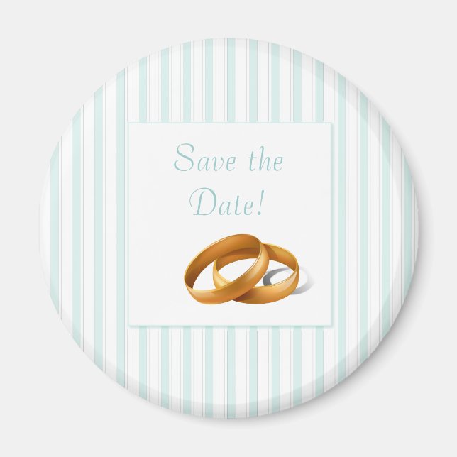 Aimant Bleu - Bagues Mariages (Devant)