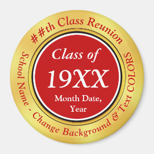 Aimant Bleu, Blanc, Or, Classe Reunion Faveurs