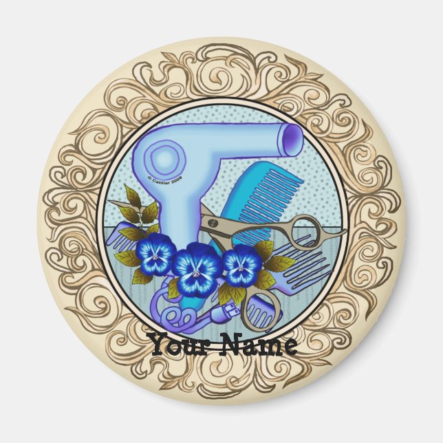 Aimant Bleu chic Pansy Beauticier (Devant)