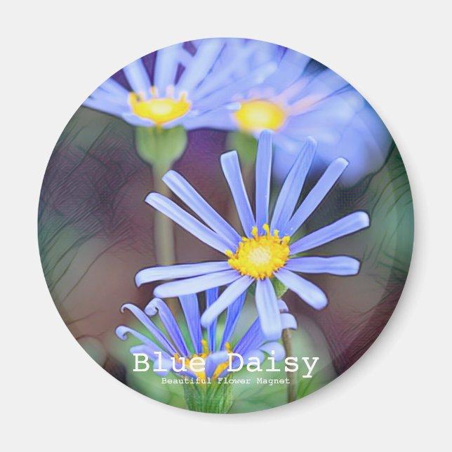 Aimant Bleu Daisy (Devant)