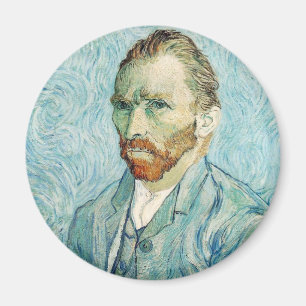 Aimant Bleu d'autoportrait de Vincent van Gogh