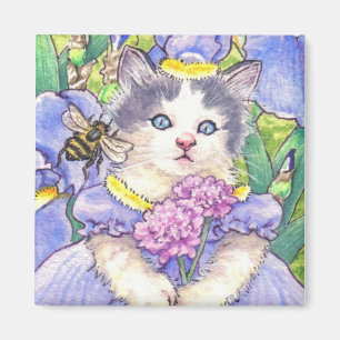 Aimant bleu de chaton d'iris