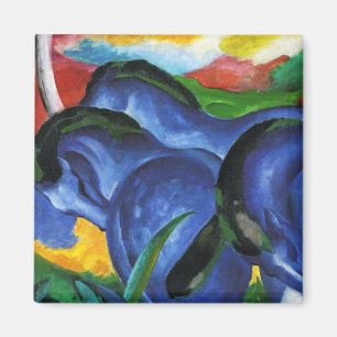 Aimant bleu de chevaux de Franz Marc