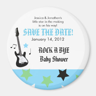 Aimant bleu de faveur de baby shower de VEDETTE DU