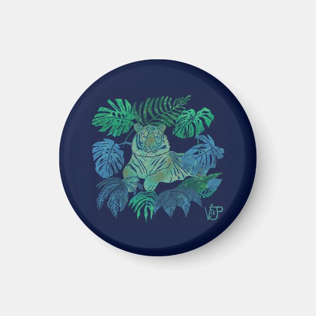 Aimant Bleu de la jungle (Devant)