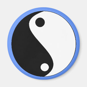 Aimant bleu de YIN-YANG - customisé