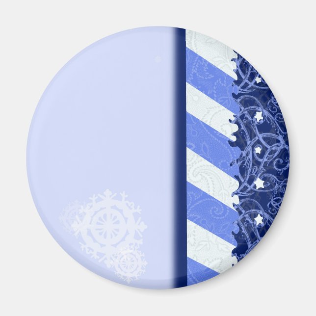 Aimant Bleu d'hiver (Devant)