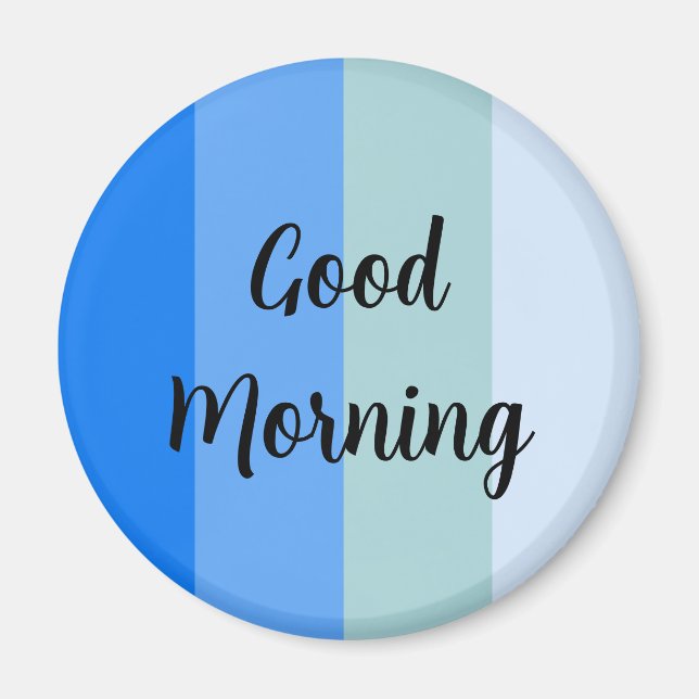 Aimant Bleu du bon matin (Devant)