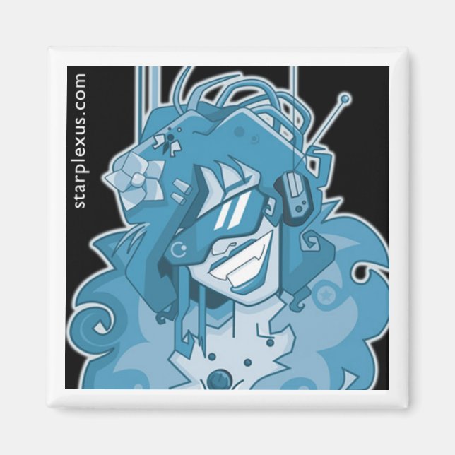 aimant bleu électrique (Devant)