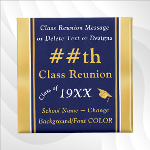 Aimant Bleu et or, Classe économique Cadeaux de Réunion