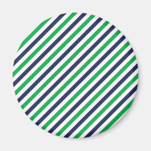 Aimant bleu et vert de rayure