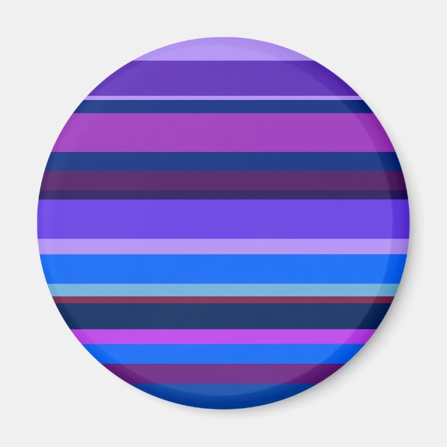 Aimant Bleu et violet bandes horizontales (Devant)
