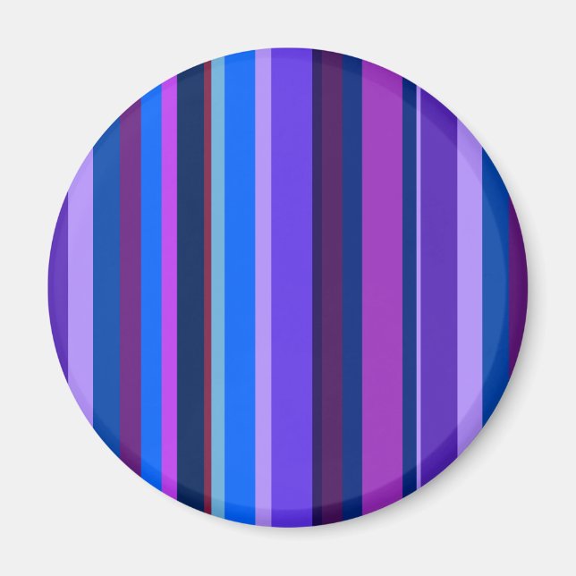 Aimant Bleu et violet bandes verticales (Devant)