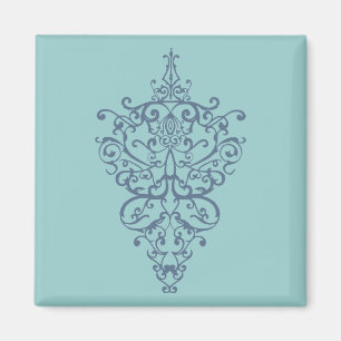 Aimant bleu filigree