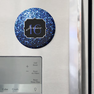 Aimant Bleu foncé brillant parties scintillant brillant d