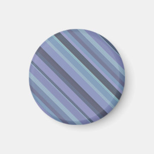 Aimant Bleu-gris bandes diagonales