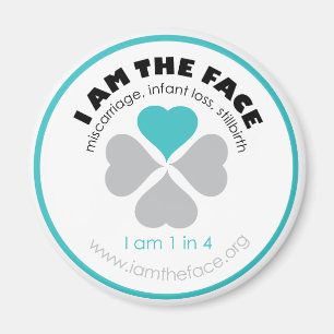 Aimant Bleu je suis l'aimant de visage