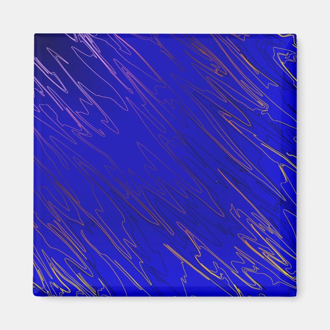 Aimant Bleu marbré (Devant)